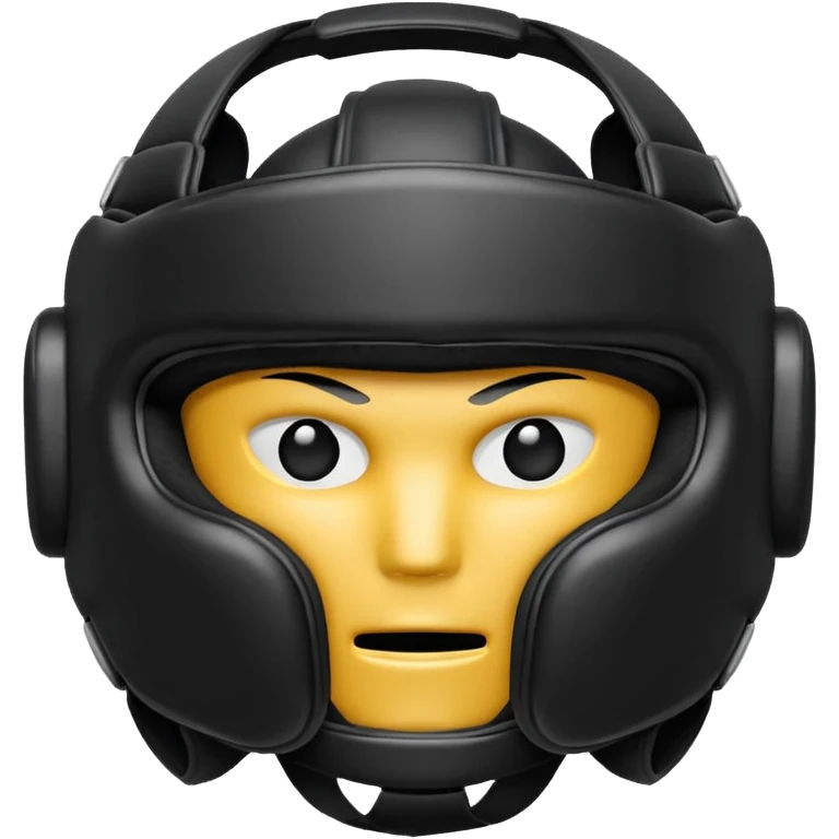 MMA headgear object icon, protective sparring helmet, padded texture, 3D cartoon, mobile game icon style, centered, clean background, no text, no watermark emoji