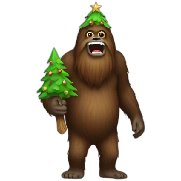 christmas Sasquatch emoji