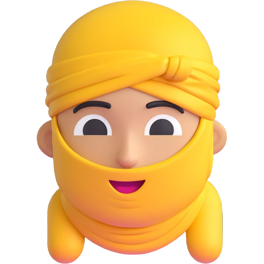yellow slick emoji face wearing a durag emoji