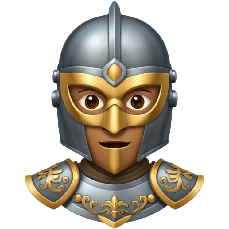 Knight with mask emoji