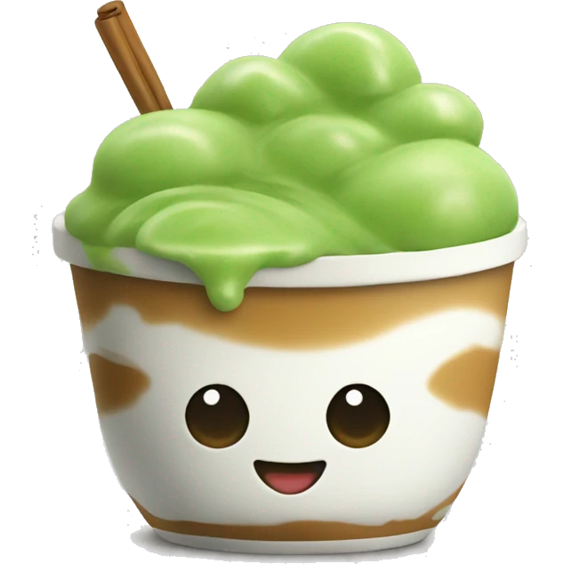 matcha with boba emoji
