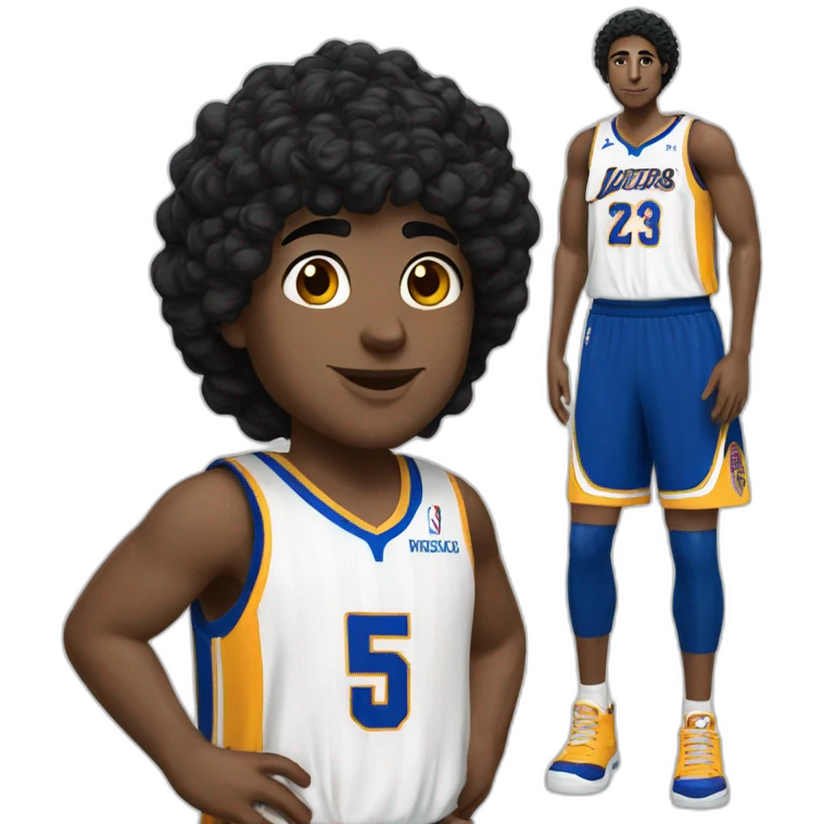 Deni avdija with nba uniform emoji