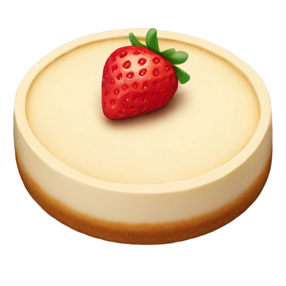 soft strawberry cheesecake  emoji