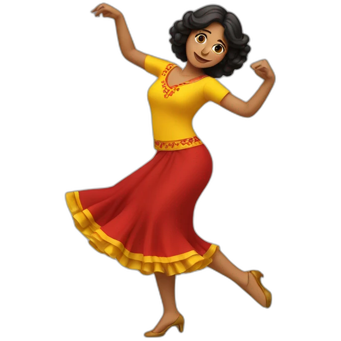 spanish woman dancing emoji