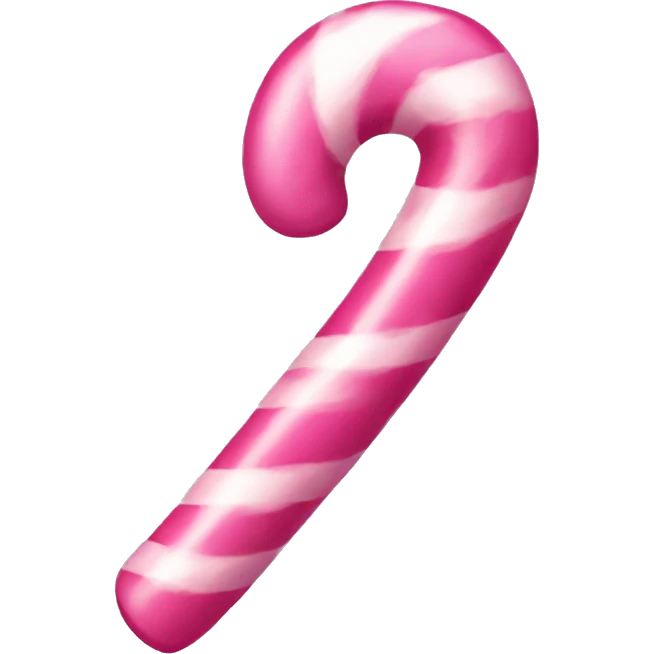 Pink candy cane emoji