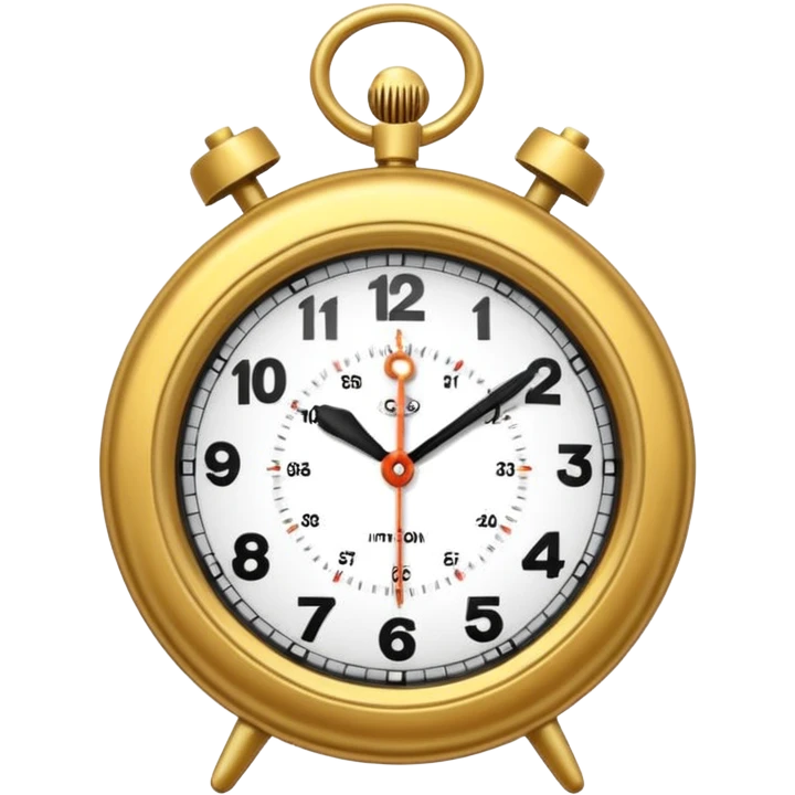 Un reloj sonando al estilo andrez garza emoji