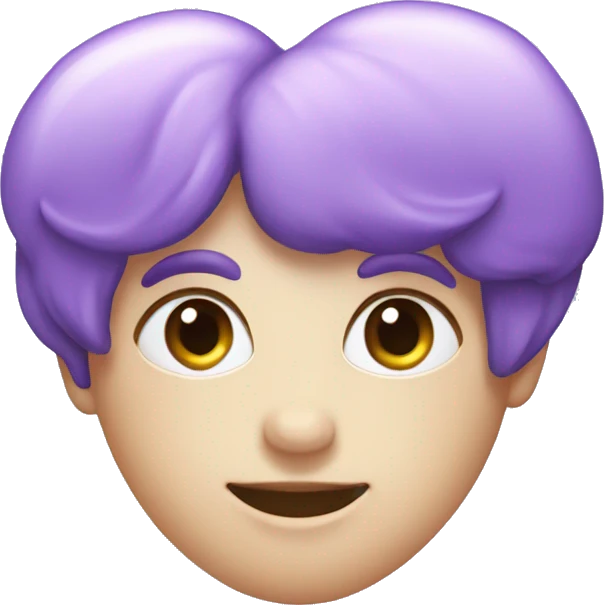 Lilac-violet-indigo-blue-gradient heart emoji