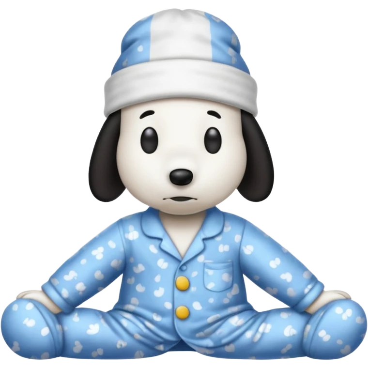 Snoopy in pajamas  emoji