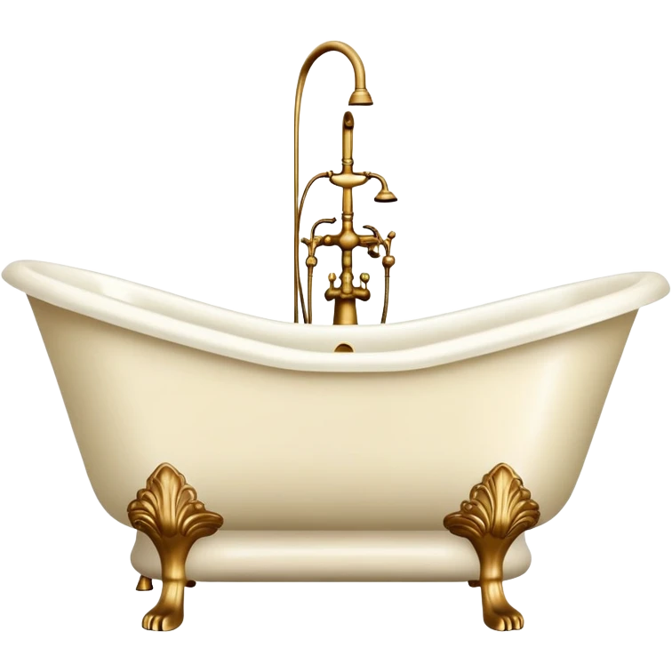 vintage cream bathtub emoji