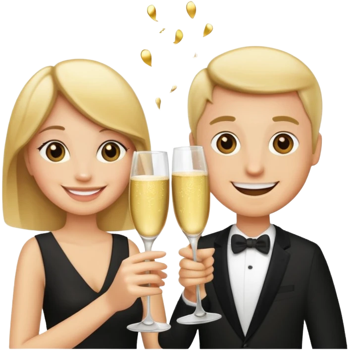 Happy anniversary toast emoji