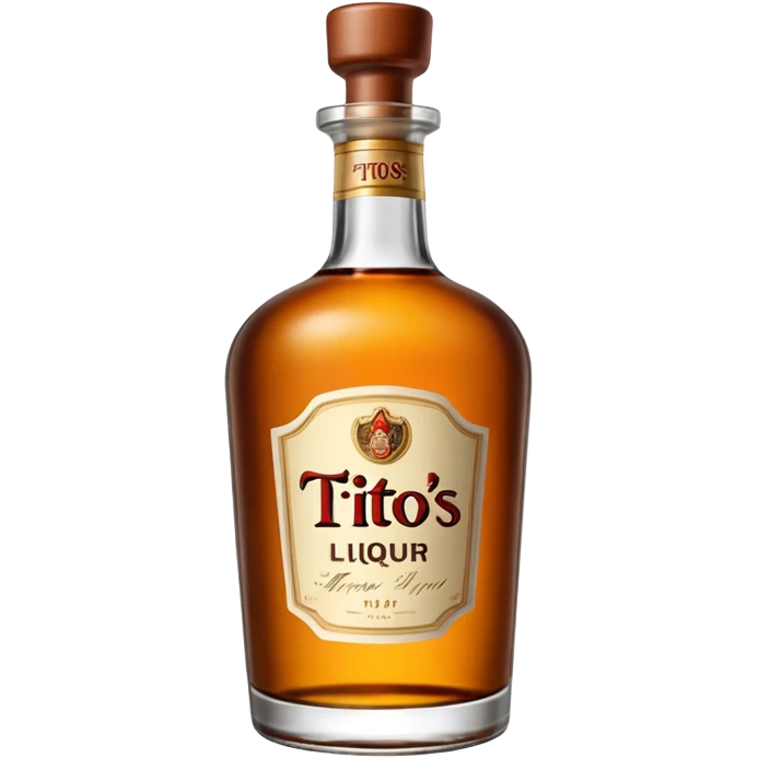 Tito’s liquor bottle emoji