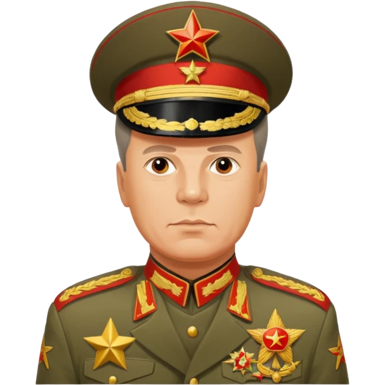 Георгий Жуков советский маршал (военная форма СССР) emoji