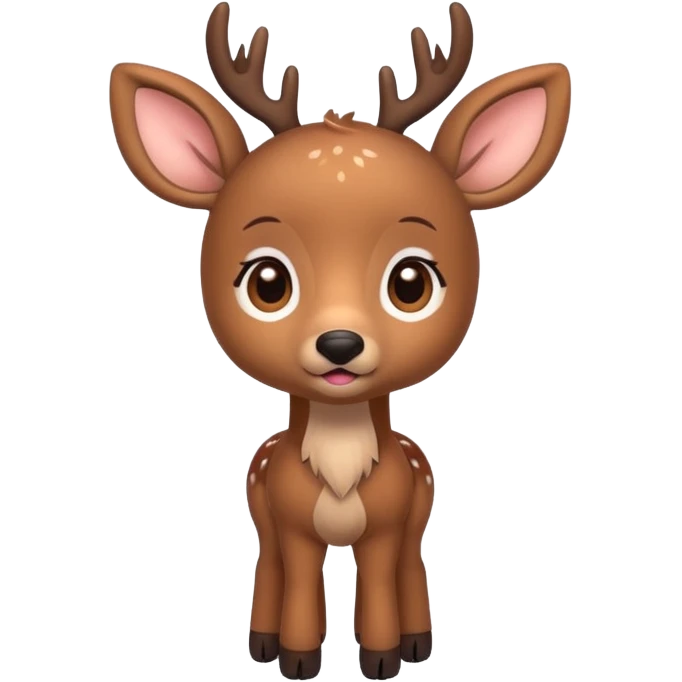 cute little deer full body emoji