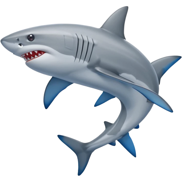 Shark with blue nike shoes emoji