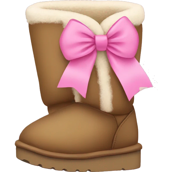 uggs with pink bow emoji