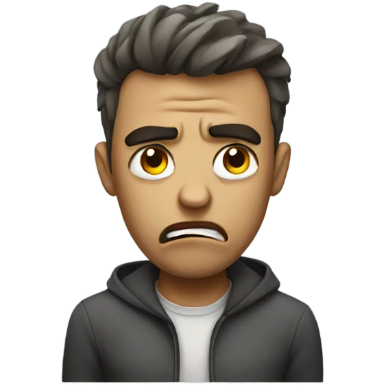tired and mad emoji