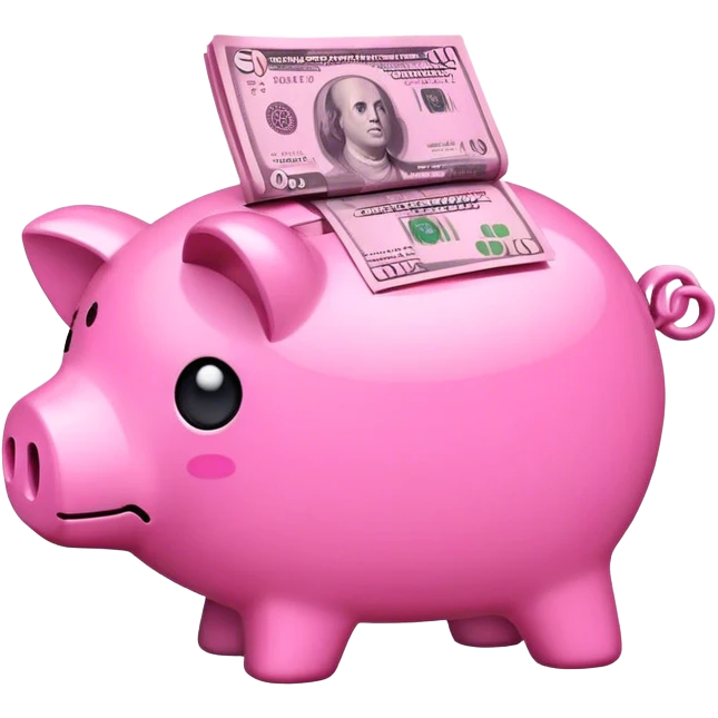 Pink money emoji
