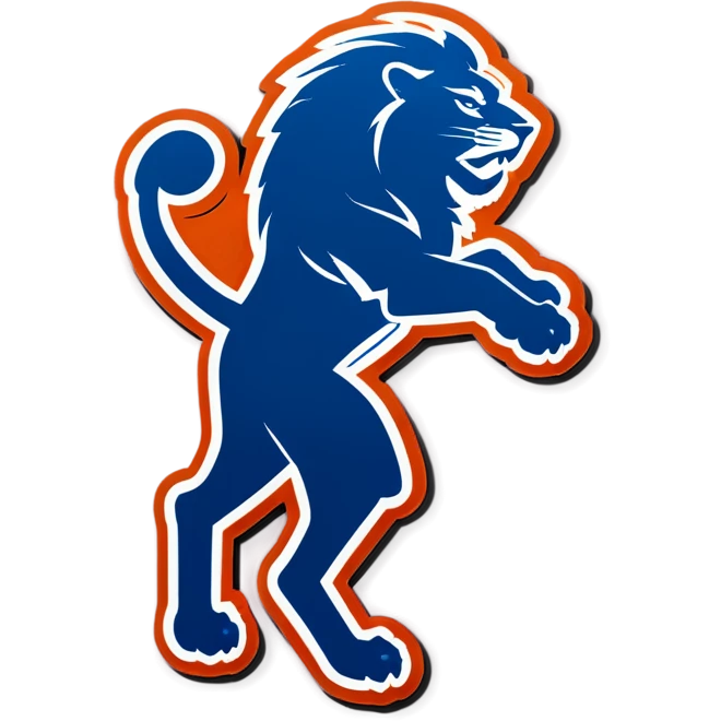 Detroit lions logo  emoji