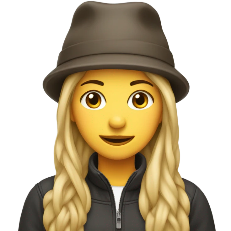 Girls in hat-Earflaps emoji