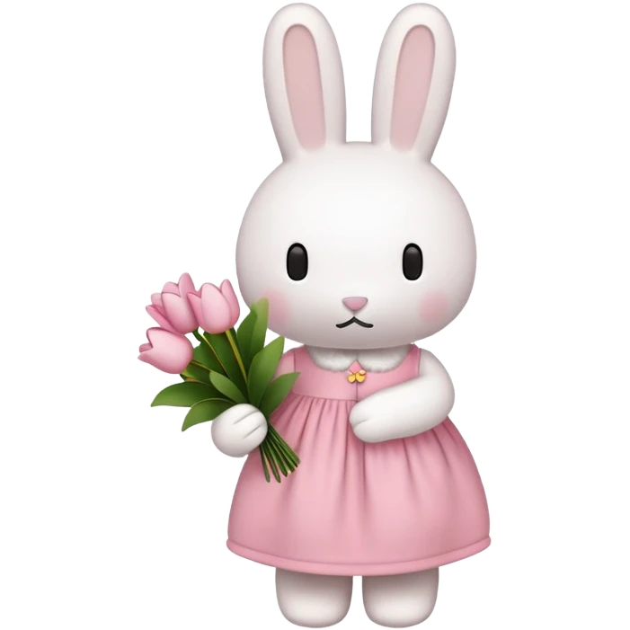 miffy holding flowers  emoji