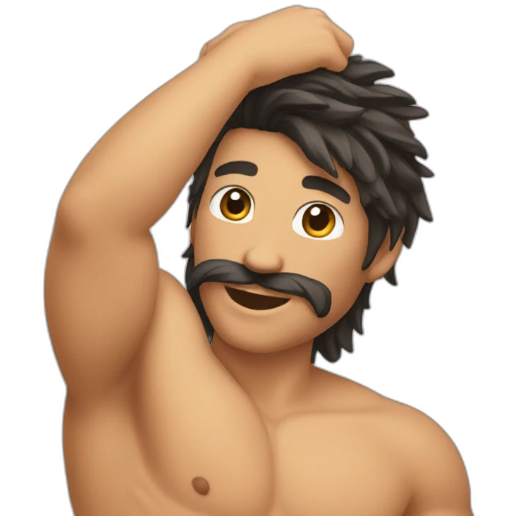 Armpits hair emoji