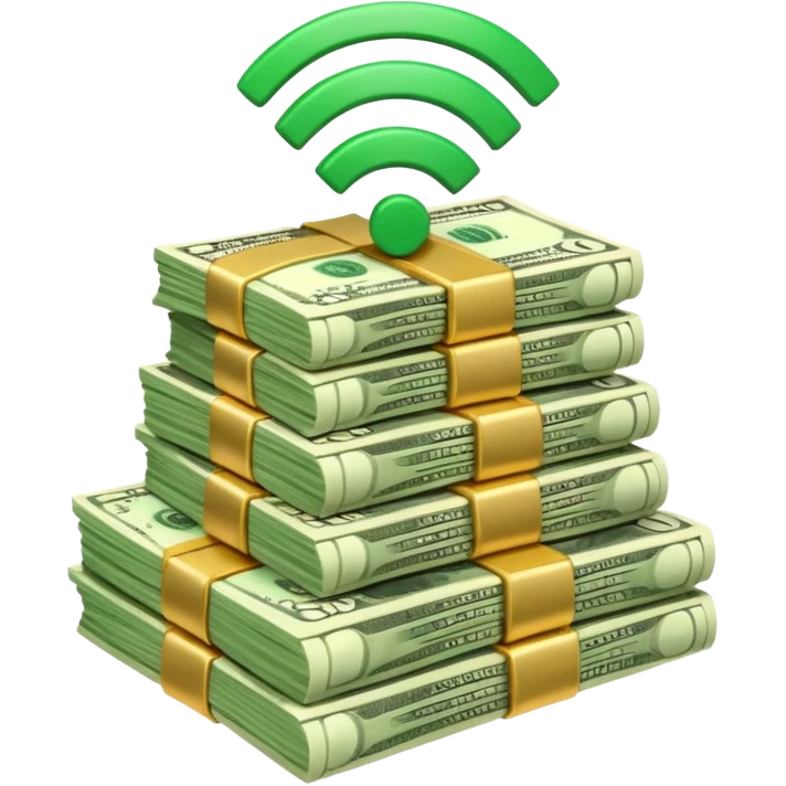 wifi money stack emoji
