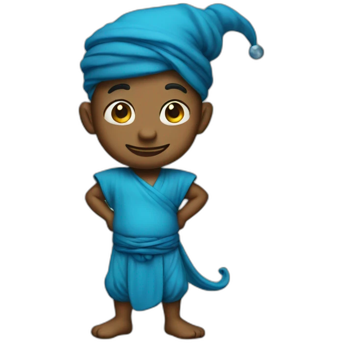 genie blue emoji