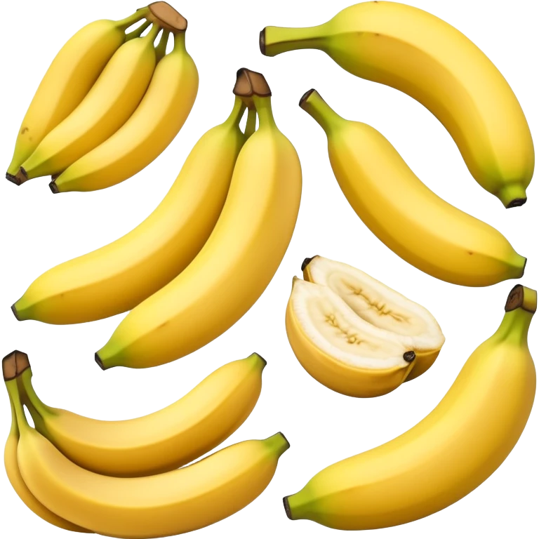 Healty food with banana emoji