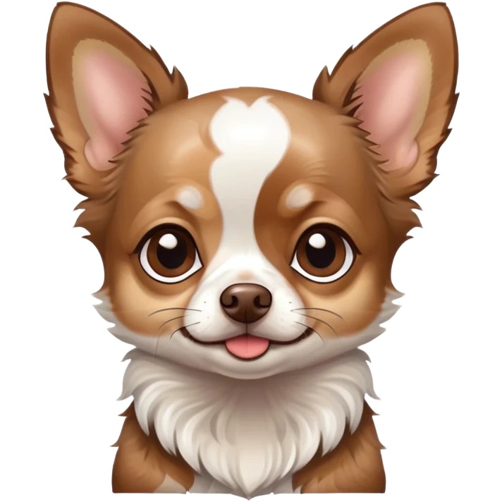 Brown merle chihuahua  emoji