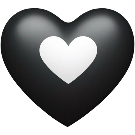 Heart black with stars  emoji