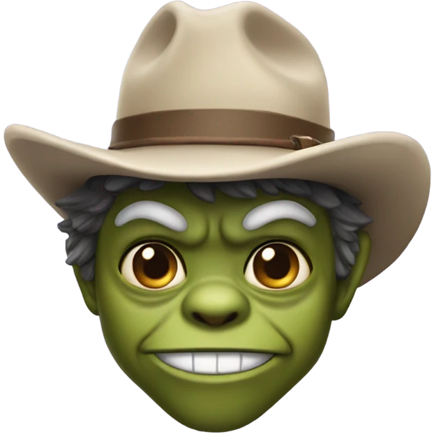 Gremlin in cowboy hat emoji