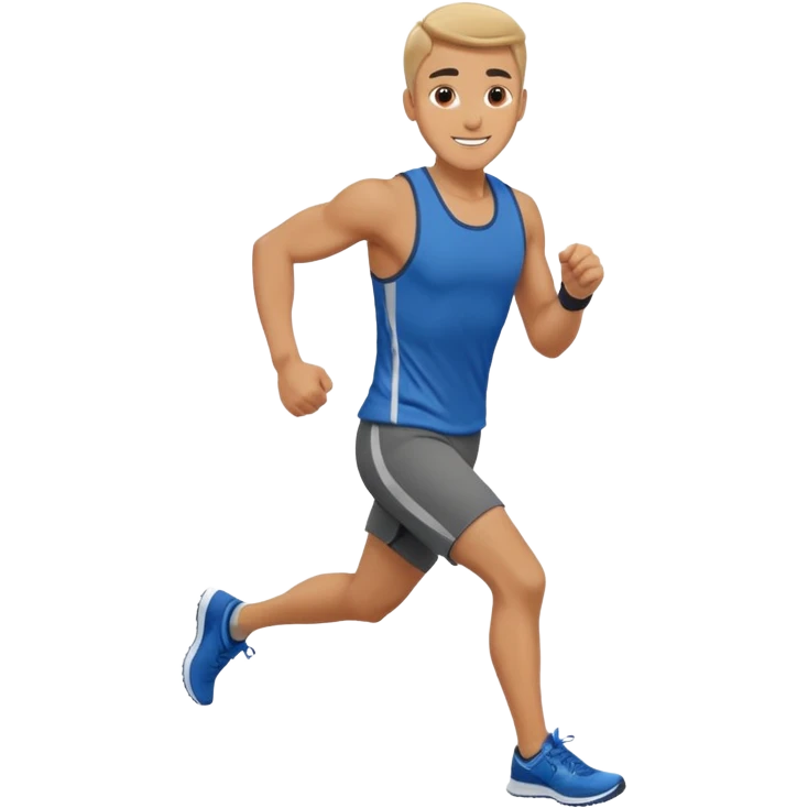 guy running workout clothes  emoji