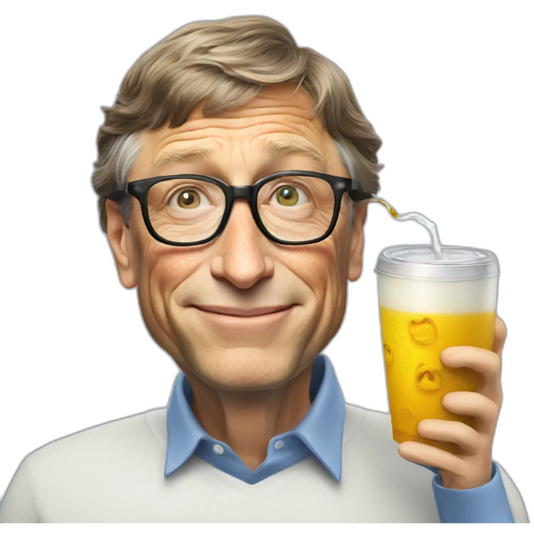 bill gates tomando mate emoji