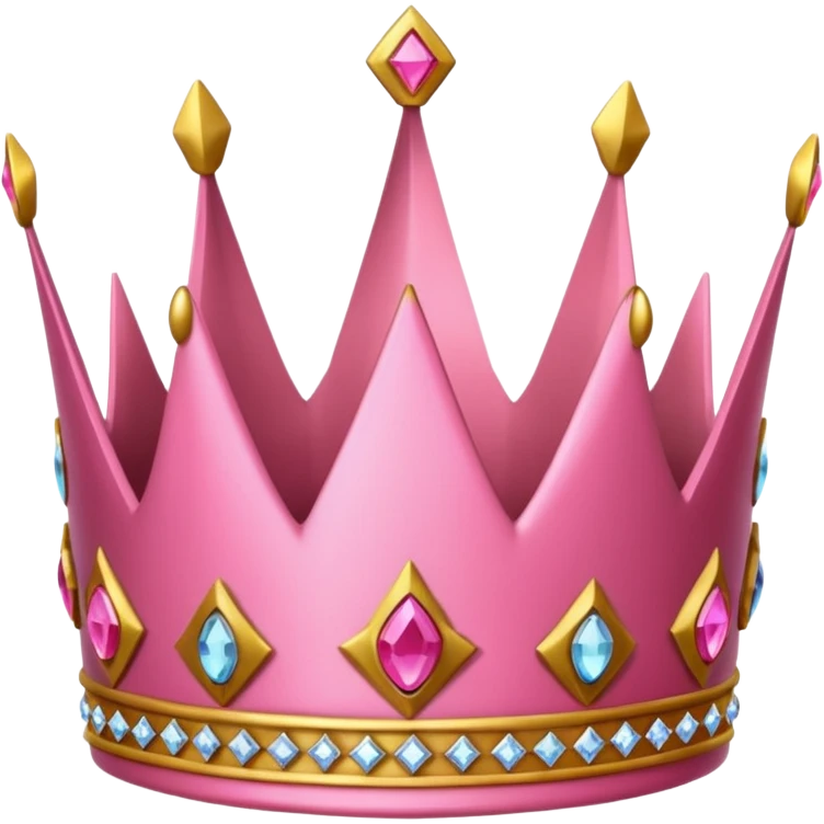 Crown little pink emoji