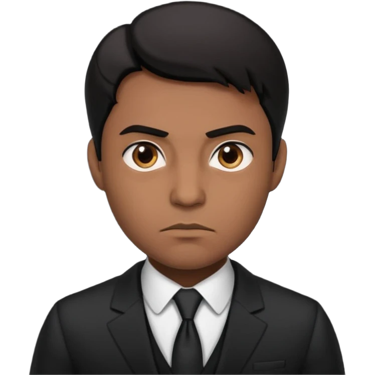 cool professional brown skin black hair male lawyer emoji