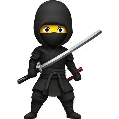 ninja with katana emoji