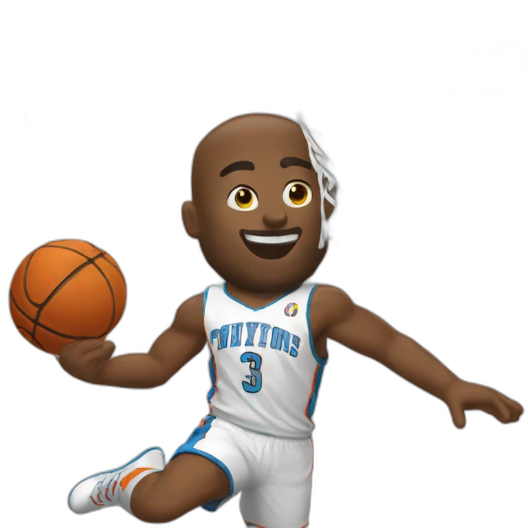 Un gars qui dunk au basket emoji