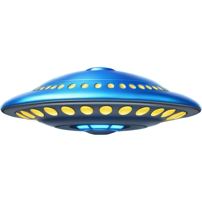 blue UFO emoji