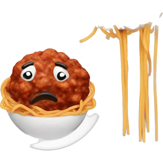 spaghetti and meatballs emoji