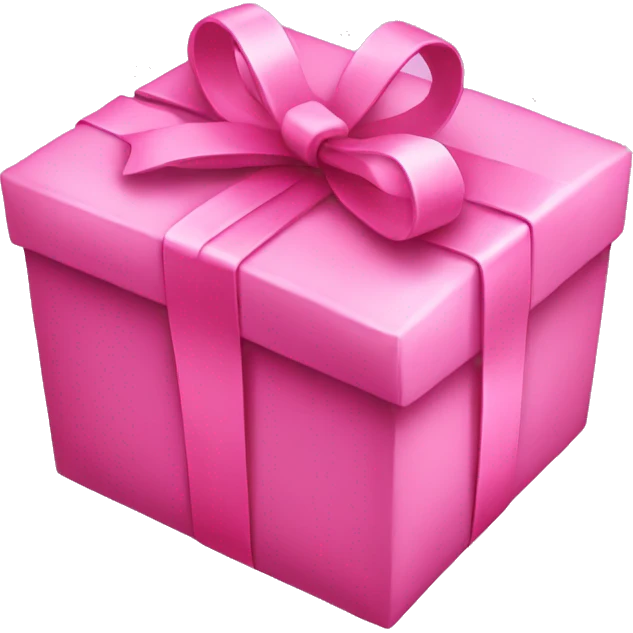 Pink gift emoji