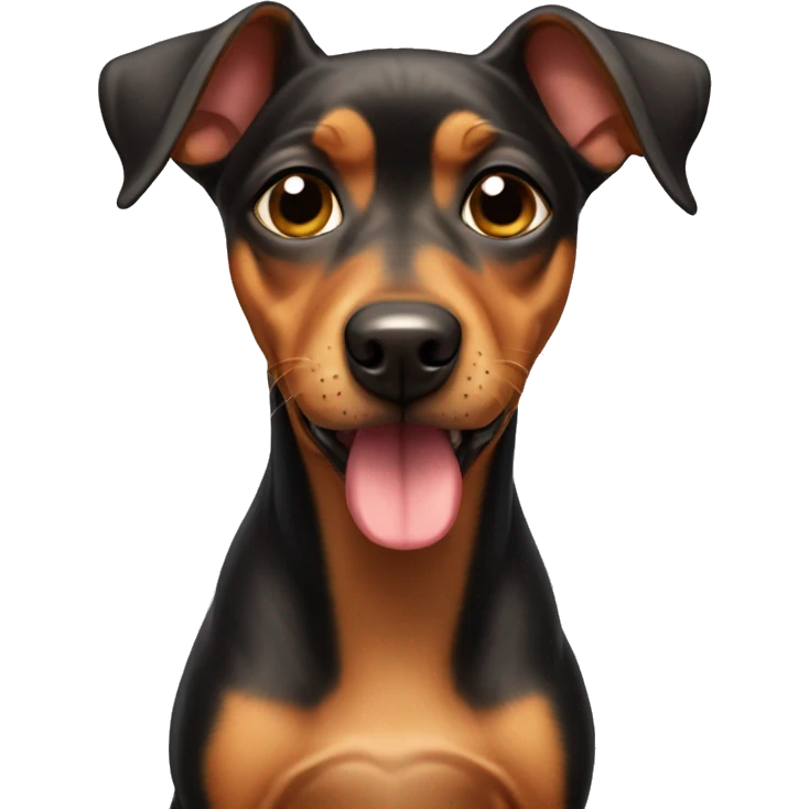 Zverg pinscher is crying emoji