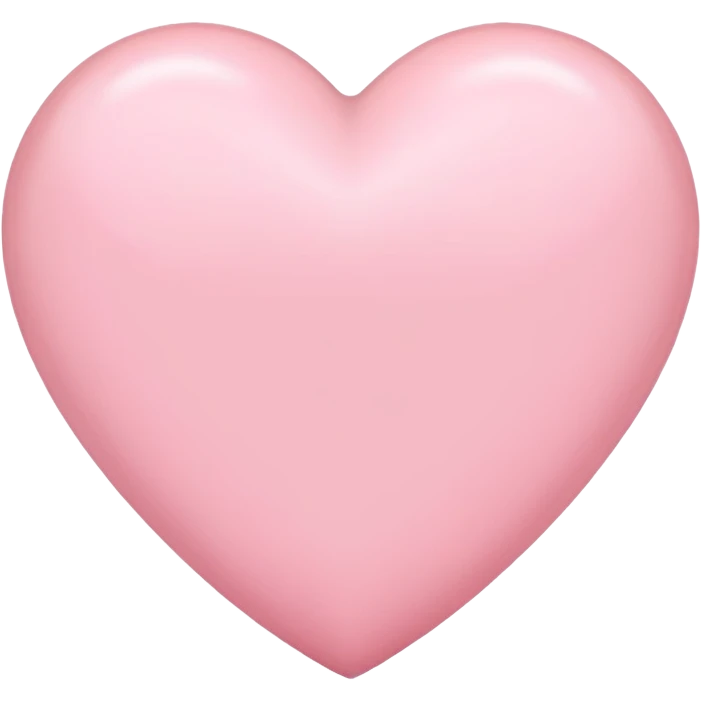 Un cœur rose clair emoji