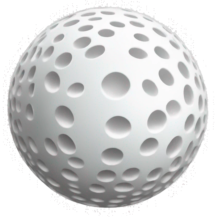 White golfball  emoji