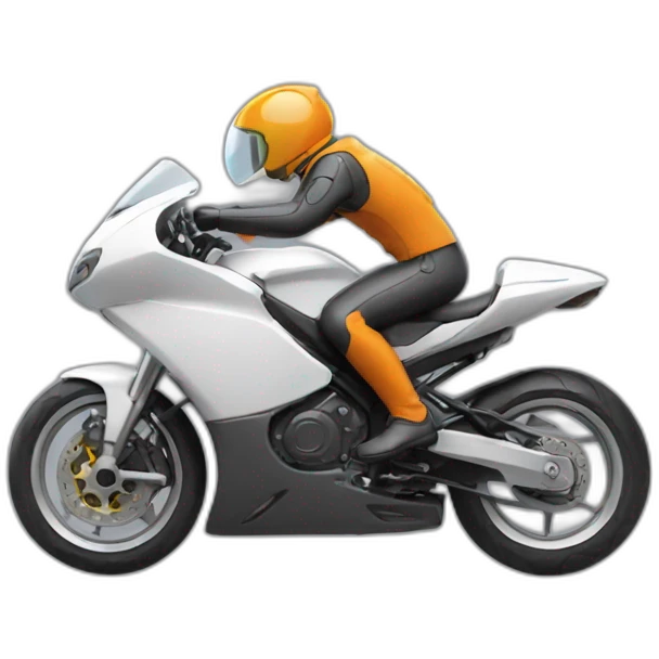 poisson sur moto emoji