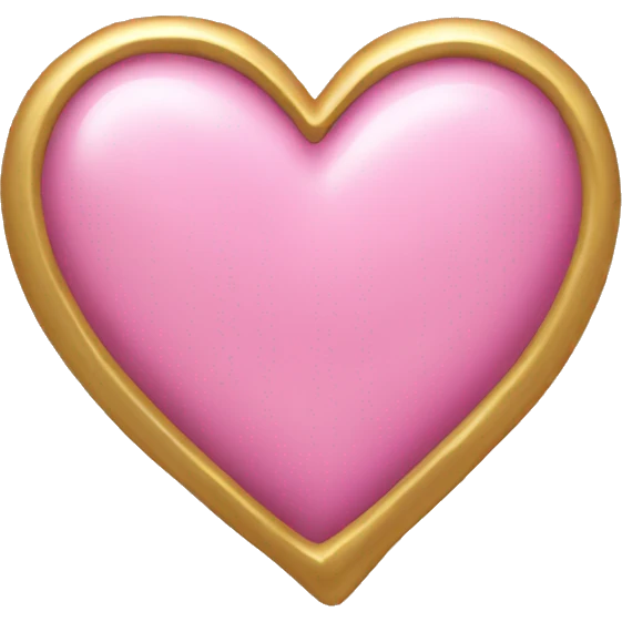 a pink gold heart emoji