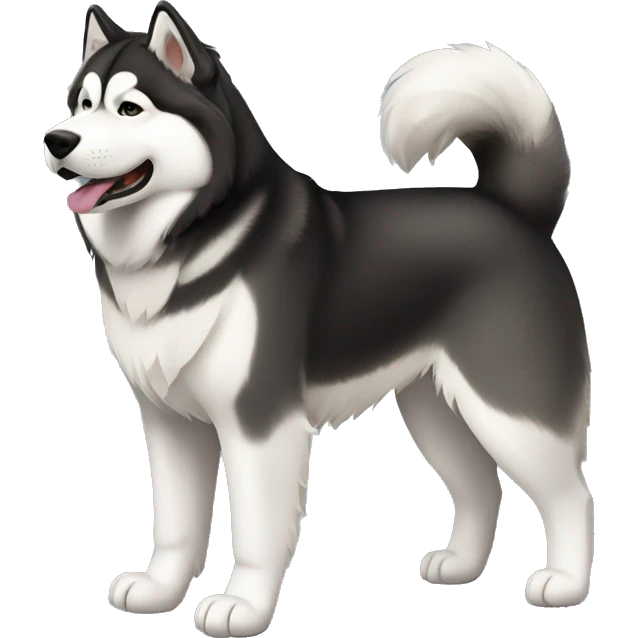 Alaskan Malamute fullbody emoji