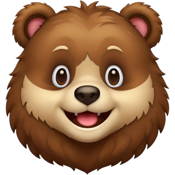 Happy bear emoji