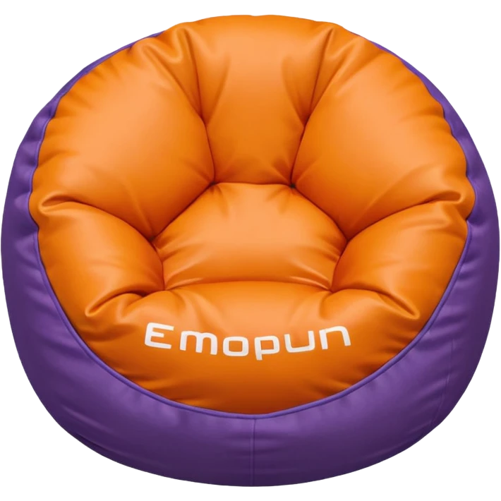 bean bag chair topdown simple emoji