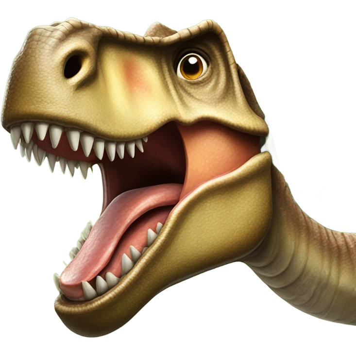 Dinosaur eating  emoji