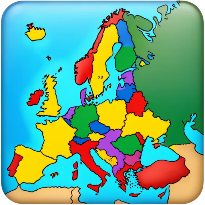 Map of Europe  emoji